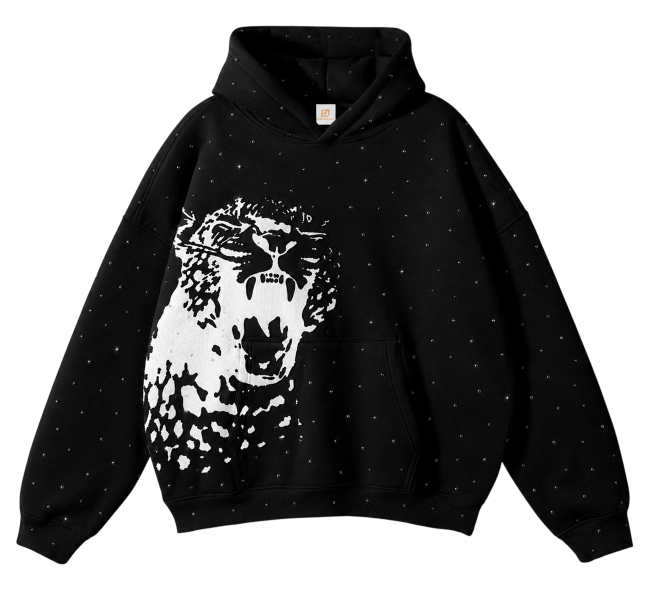 Rhinestone jaguar hoodie